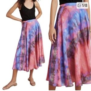 🆕Blank London Anthropologie Joni Tie Dye Maxi Skirt